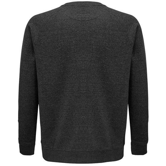 SOLS Unisex Adult Space Organic Raglan Sweatshirt (Charcoal Marl) - Image 2