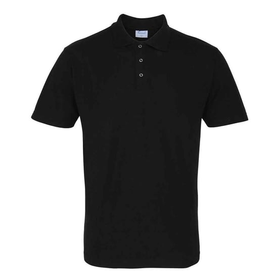 Premier Mens Studded Polo Shirt (Black) - Image 1