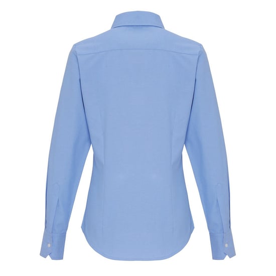 Premier Womens/Ladies Striped Cotton Blend Shirt (Oxford Blue) - Image 2