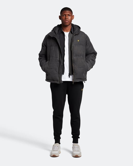 Chaqueta acolchada lavada Lyle & Scott en negro - Image 2