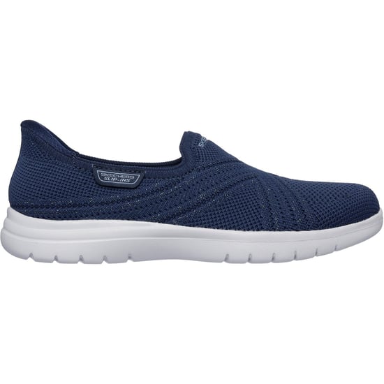 Skechers On-the-GO Flex Excellency Textile Women's Navy Trainers - Image 2