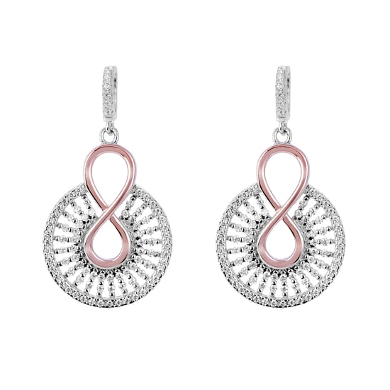 Orphelia 'Frida' Women's 925 Sterling Silver Set: Necklace + Earrings - Rose SET-7437 - Image 3