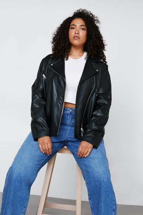 Plus Size Straight Leg Denim Jeans