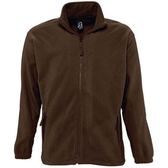 SOLS Unisex Adult North Fleece Jacket (Dark Chocolate) - Image 1