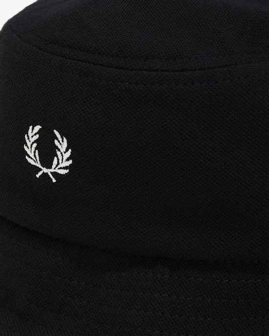 Fred Perry Mens Pique Bucket Hat - Image 3