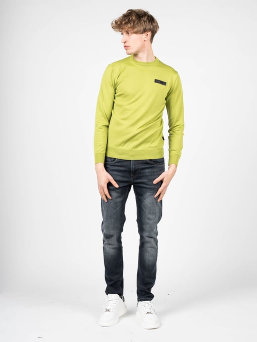 Plein Sport Suéter Merino del hombre verde - Image 2