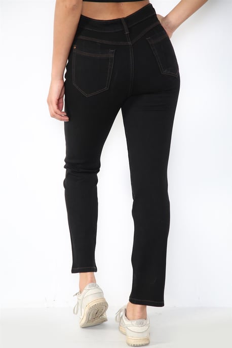 Vaqueros Magic Shaping de talle alto y pierna recta para mujer en negro - Image 2