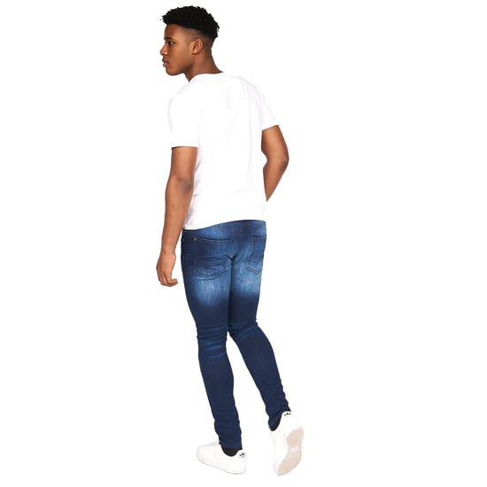 Crosshatch Mens Barbeck Slim Jeans (Dark Wash) - Image 5
