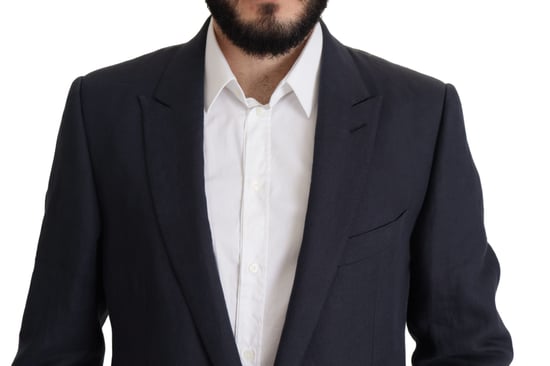 Chaqueta de Alta Sastrería Dolce & Gabbana Azul Oscuro Blazer para Hombre - Image 5