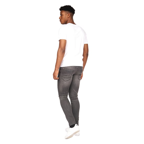 Crosshatch Mens Barbeck Slim Jeans (Washed Grey) - Image 5