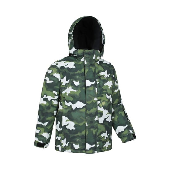 Mountain Warehouse Childrens/Kids Mogal Camo Ski Jacket (Dark Green) - Image 4