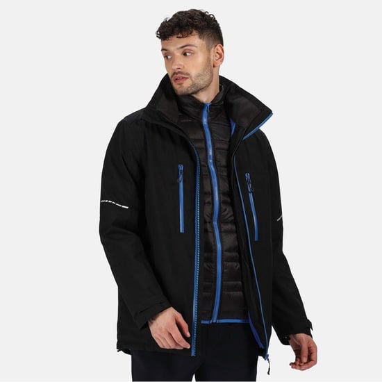 Regatta Mens X-Pro Evader III Jacket (Black/Oxford Blue)