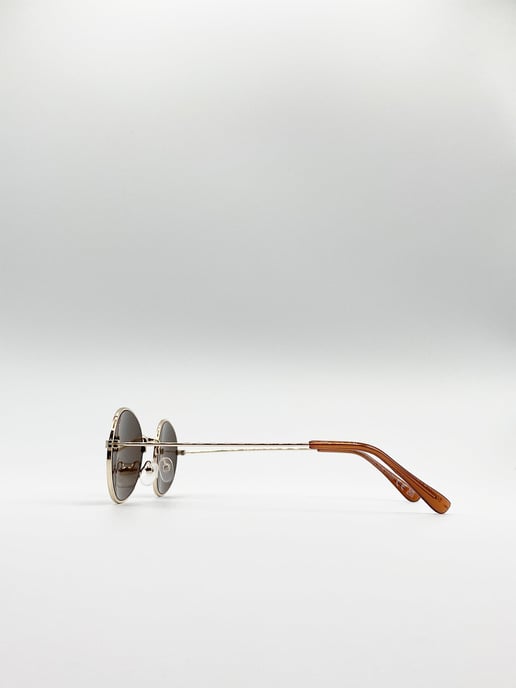Round Metal Frame Sunglasses