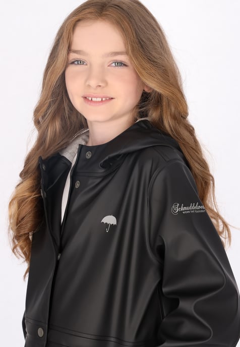 Schmuddelwedda raincoat Girls black - Image 5
