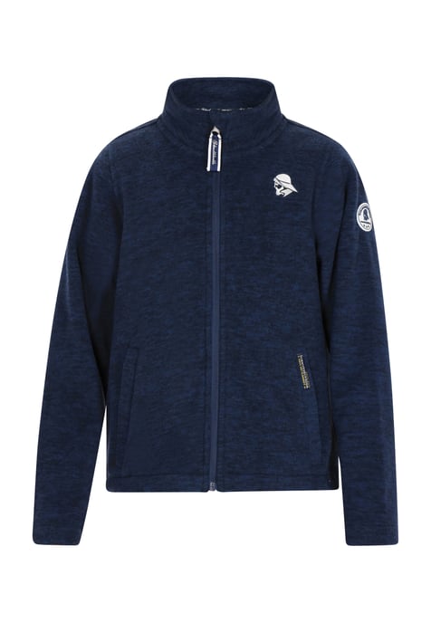 Schmuddelwedda fleece jacket marine melange - Image 1