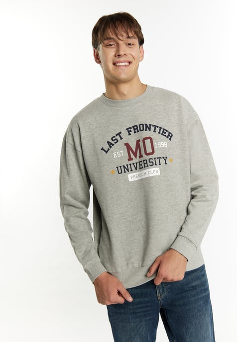 Mo Sweatshirt Men Grey melange - Image 3