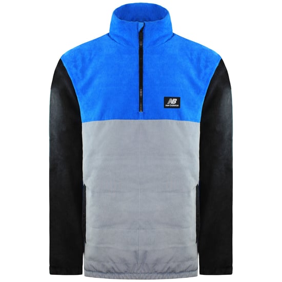 New Balance Relaxed Mens Blue/Grey Jacket - Image 1