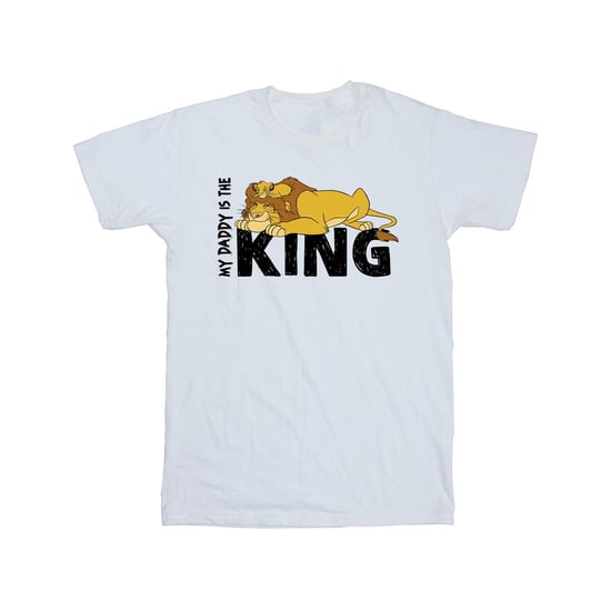 Disney Boys The Lion King Daddy Is King T-Shirt (White)