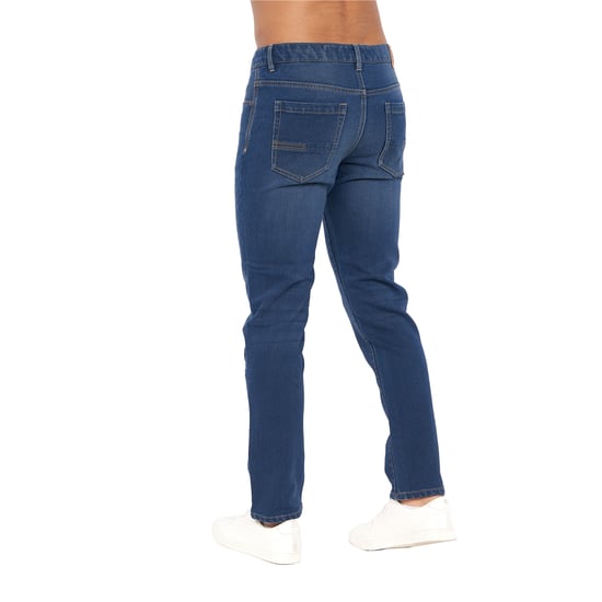 Crosshatch Mens Lampoons Slim Jeans (Stone Wash) - Image 4