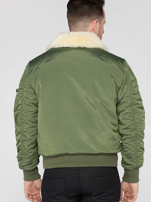 Chaqueta de Vuelo Injector III para Hombre de Alpha Industries en Verde Salvia - Image 3