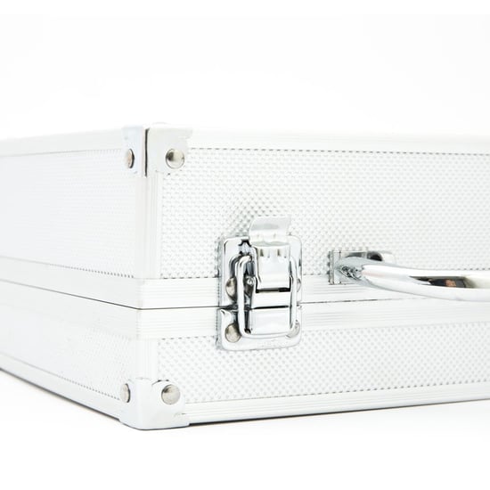 Envie Dawn Till Dusk Make-Up Large Storage Vanity Case Set 80pc, Silver