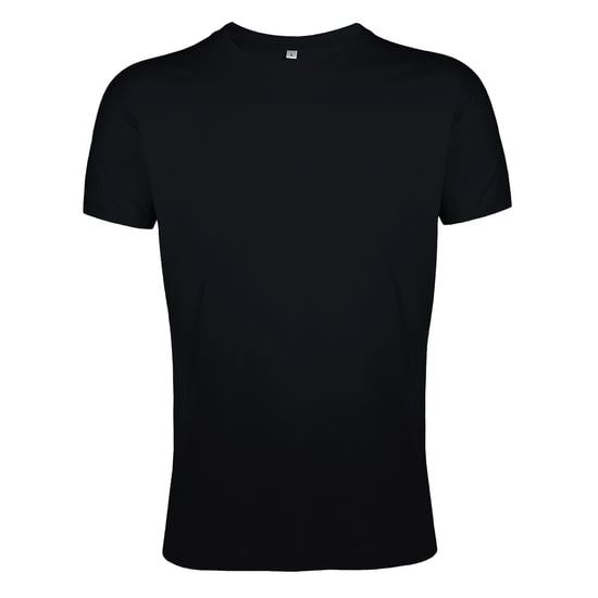 SOLS Mens Regent Slim Fit Short Sleeve T-Shirt (Deep Black) - Image 1