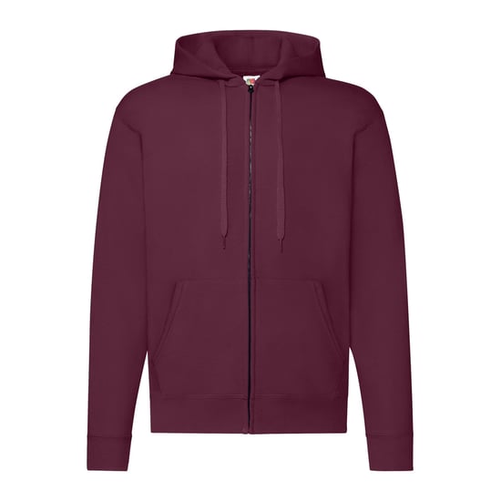 Fruit of the Loom Mens Classic Zipped Hoodie (Burgundy) - Image 1