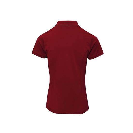 Premier Womens/Ladies Coolchecker Plus Polo Shirt (Burgundy) - Image 2