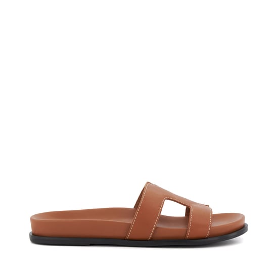 Dune Ladies LOUPA Topstitch-Detail Comfort-Footbed Slider Sandals Loupa - Image 2