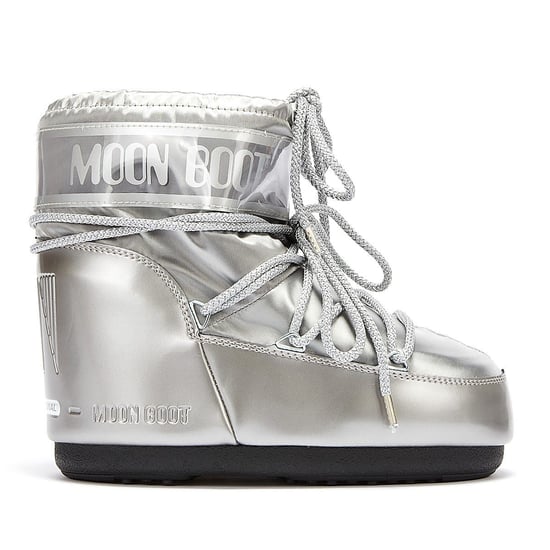 Moon Boot Classic Icon Low Glance Womens Silver Boots - Image 5