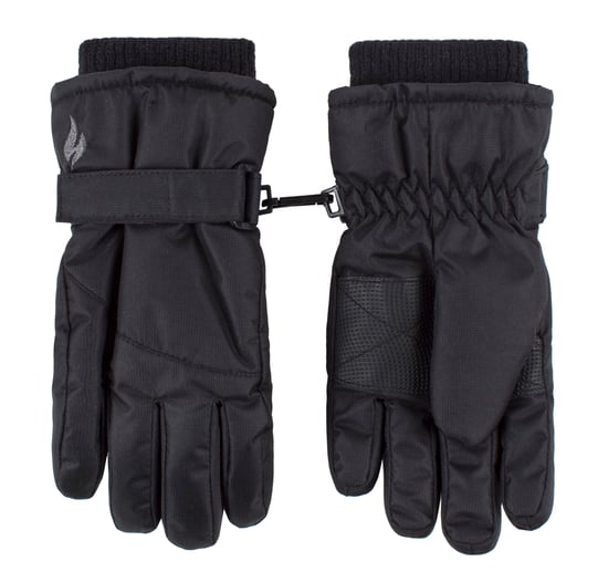 Calentadores - Guantes de esquí al aire libre para niños | Invierno cálido impermeable / a prueba de viento guantes térmicos de lana para la nieve - Negro - Image 1