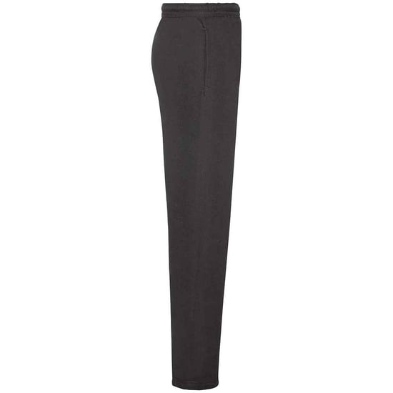 Fruit of the Loom Mens Open Hem Jogging Bottoms (Black) - Image 2