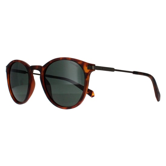 Polaroid Redondo Unisex Verde Havana Mate Polarizado PLD 2062/S - Image 1