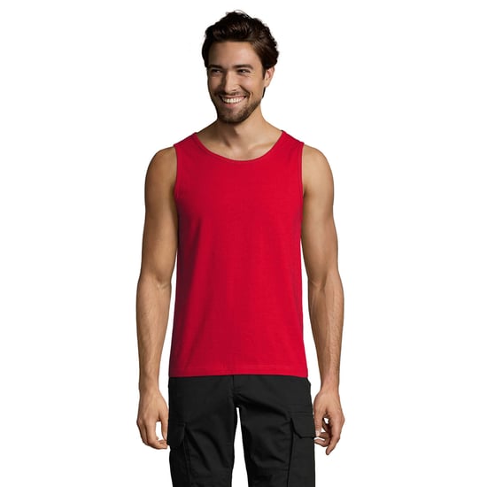 SOLS Mens Justin Tank Top (Red) - Image 1