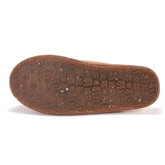 Mens Closed Mule Chestnut Slippers