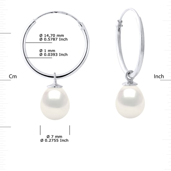 DIADEMA - Earrings - Real Freshwater Pearls