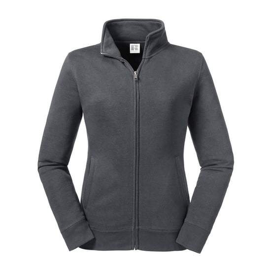Russell Womens/Ladies Authentic Sweat Jacket (Convoy Grey) - Image 1