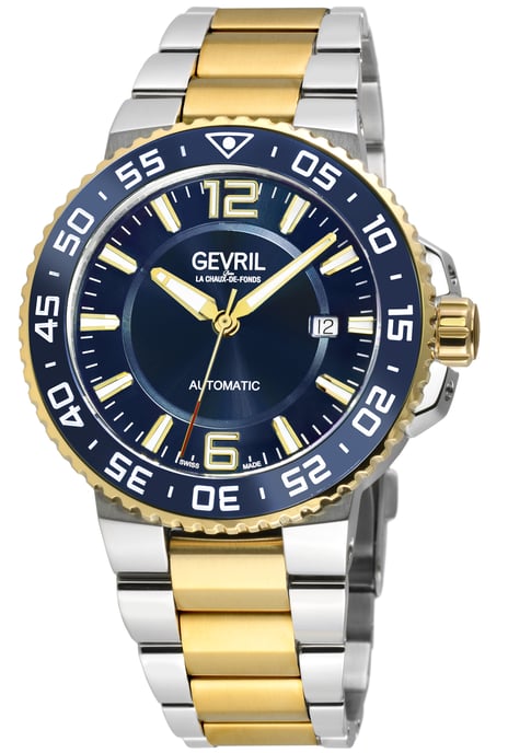 Gevril RiverSide Swiss Automatic Sellita SW200 Stainelss Steel Watch