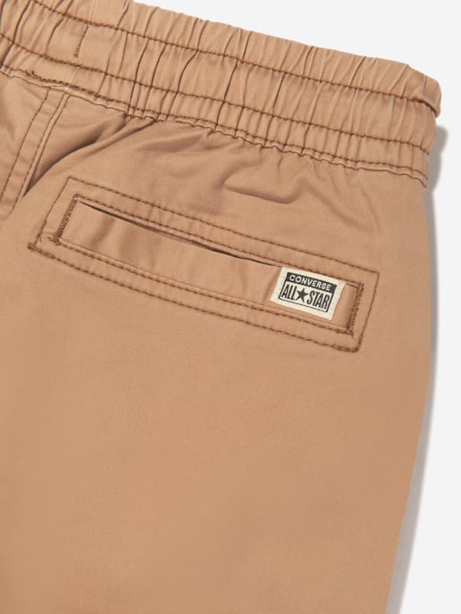 Converse Boys Lifestyle Woven Cargo Joggers in Brown - Image 4