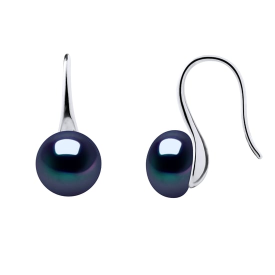 Earrings Real Cultured Freshwater Pearls Button 8-9 mm