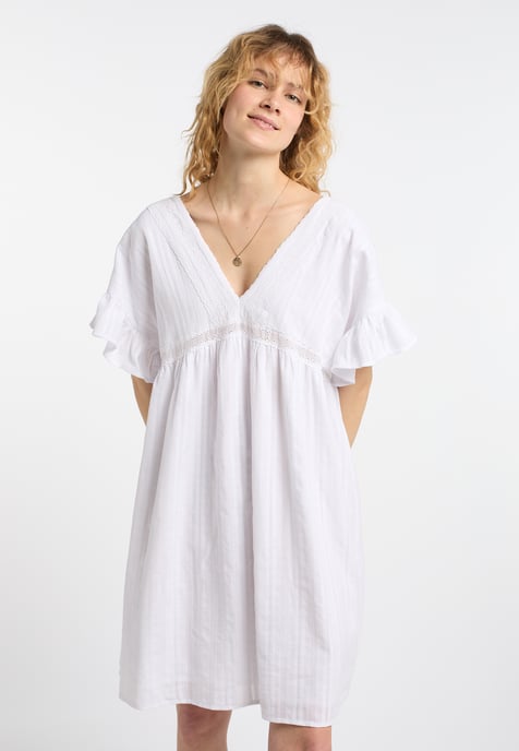 Dreimaster Dress women white - Image 3