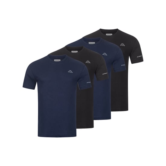 Kappa 4-Pack T-Shirt BASIC in Black/Blue