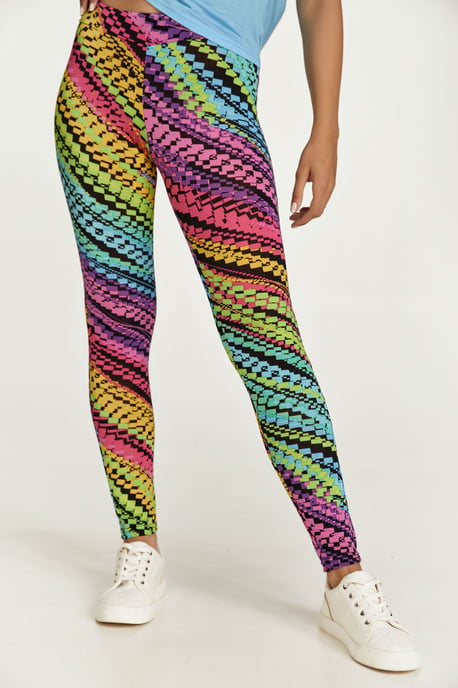 Leggings estampados multicolor lila - Image 6