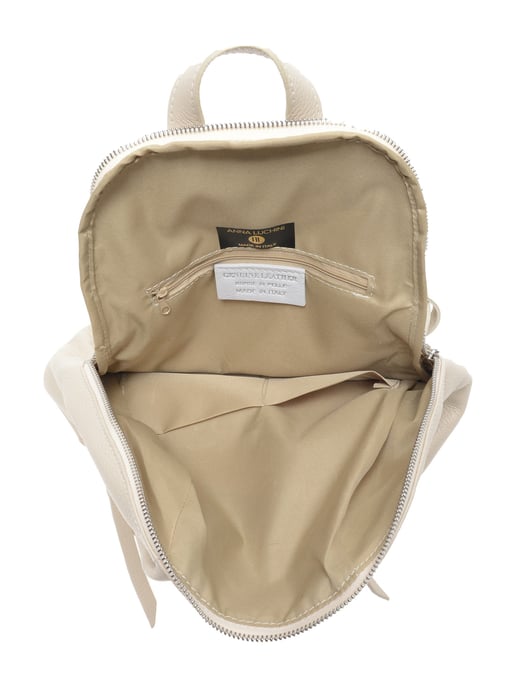 Anna Luchini SS22 AL 1677 Beige Leather Bag - Image 3