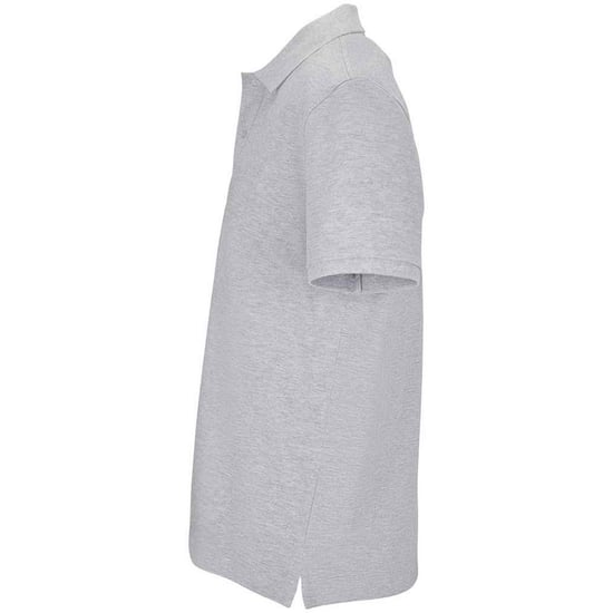 SOLS Unisex Adult Pegase Marl Pique Polo Shirt (Grey Marl) - Image 3