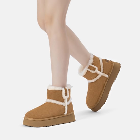 EVER AU Mujer Botines Chic Plataforma De Piel - Barren - Image 2