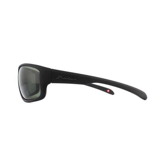 Montana Sunglasses SP313A Black Rubber Green G15 Polarized