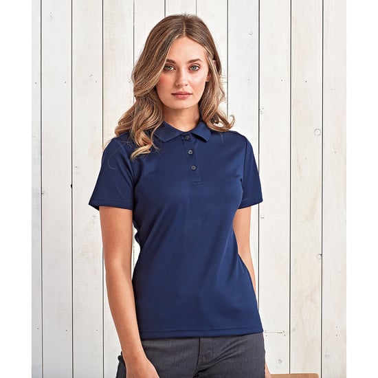 Premier Womens/Ladies Sustainable Polo Shirt (French Navy) - Image 2