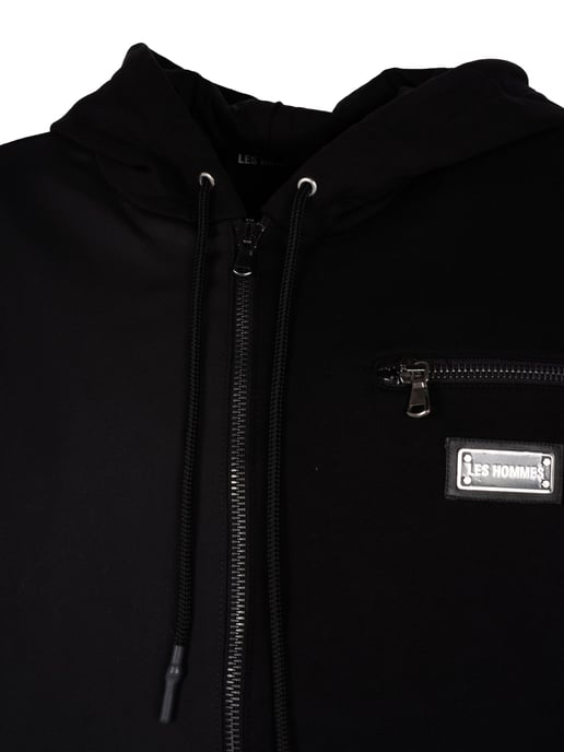 Les Hommes Sweatshirt Zip Hoodie Men's Black