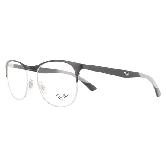 Ray-Ban Square Black Silver Mens  Glasses Frames